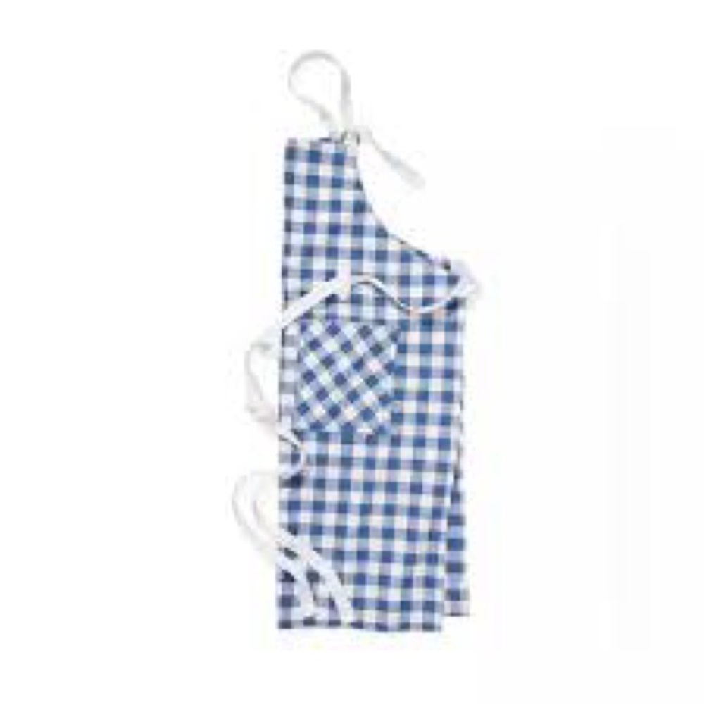 Serena & Lily Blue and White Checkered Apron